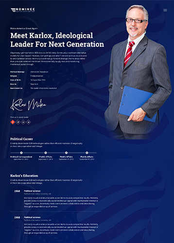 Nominee Political Candidate WordPress Theme