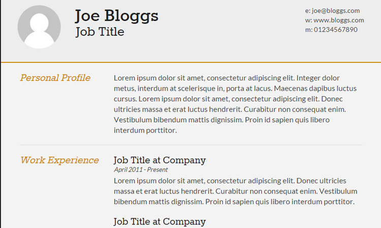 #20 Best Free HTML Resume Templates By Trendy Theme