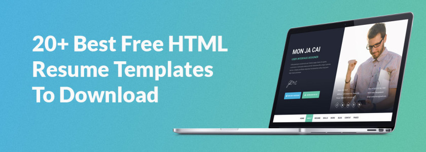 20+ Best Free HTML Resume Templates To Download