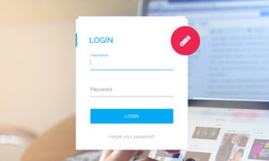 material login form