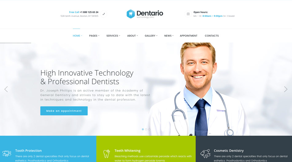 HTML5 Medical Template
