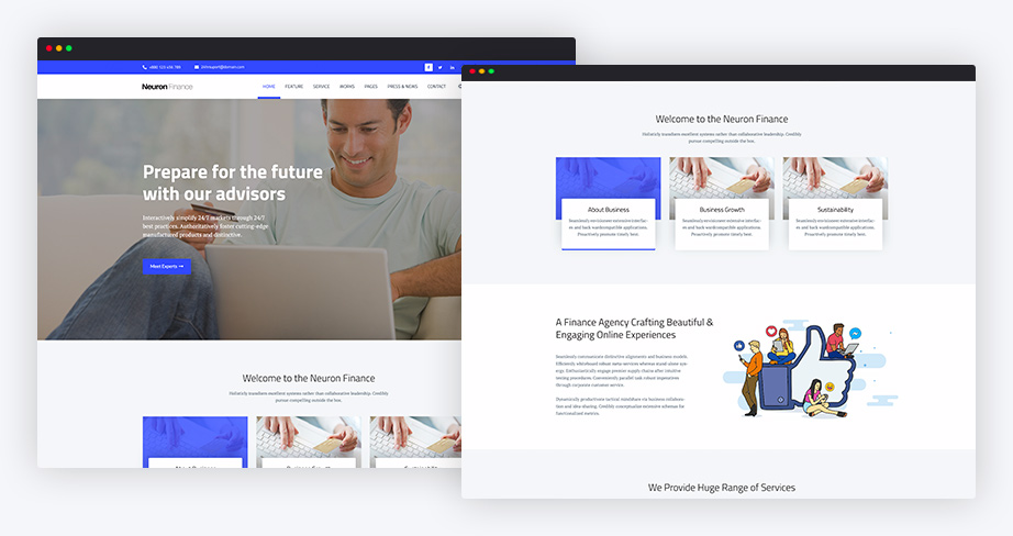 Free HTML business Template